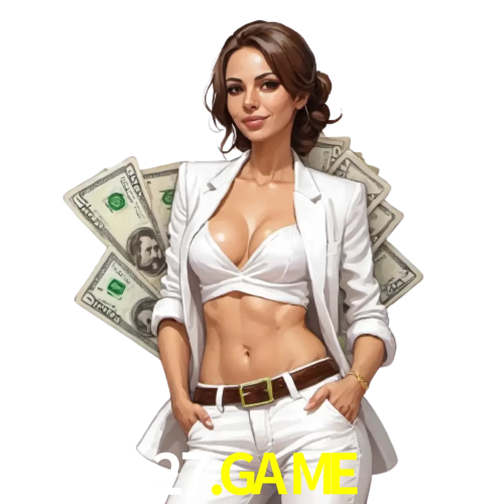 woman with money playing in 27.game bet casino